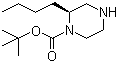 (S)-1-Boc-2-butylpiperazine molecular structure (CAS 169447-76-1)
