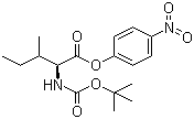 structure of CAS# 16948-38-2, N-叔丁氧羰基-L-异亮氨酸 4-硝基苯基酯