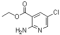 structure of CAS# 169495-51-6, 2-Amino-5-chloro-3-pyridinecarboxylic acid ethyl ester