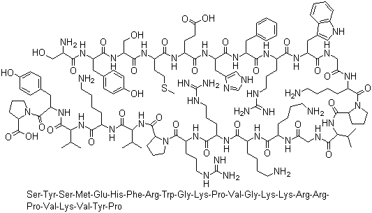 structure of CAS# 16960-16-0, 替可克肽