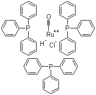 structure of CAS# 16971-33-8, Carbonylchlorohydrotris(triphenylphosphine)ruthenium
