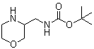 (3-吗啉基甲基)氨基甲酸叔丁酯分子结构 (CAS 169750-75-8)