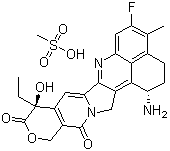 structure of CAS# 169869-90-3, Exatecan mesylate