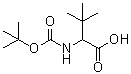 structure of CAS# 169870-82-0, N-[(1,1-Dimethylethoxy)carbonyl]-3-methylvaline