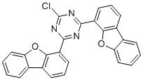 CAS # 1699739-83-7, 2-Chloro-4,6-bis(dibenzo[b,d]furan-4-yl)-1,3,5-triazine