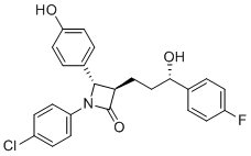 structure of CAS# 1700622-08-7, Ezetimibe Desfluoro Chloro Impurity