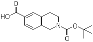 structure of CAS# 170097-67-3, N-Boc-1,2,3,4-tetrahydroisoquinoline-6-carboxylic acid