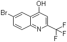 structure of CAS# 1701-22-0, 6-Bromo-2-(trifluoromethyl)quinolin-4-ol