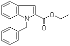 Ethyl 1-benzyl-2-indolecarboxylate molecular structure (CAS 17017-66-2)