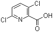 3,6-二氯吡啶羧酸分子结构 (CAS 1702-17-6)