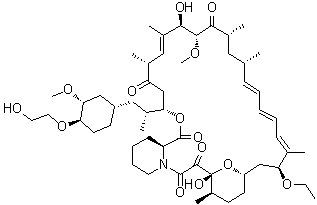 CAS # 1704711-12-5, 7-Demethoxy-7-ethoxy-42-O-(2-hydroxyethyl)rapamycin