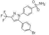 CAS 登录号：170569-93-4, 4-[5-(4-溴苯基)-3-(三氟甲基)-1H-吡唑-1-基]苯磺酰胺