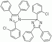 structure of CAS# 1707-68-2, 2,2'-Bis(2-dichlorophenyl)-4,4'5,5'-tetraphenyl-1,2'-biimidazole
