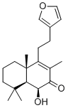 CAS # 170711-93-0, 6beta-Hydroxyhispanone, (1S,4aS,8aS)-4-[2-(furan-3-yl)ethyl]-1-hydroxy-3,4a,8,8-tetramethyl-5,6,7,8a-tetrahydro-1H-naphthalen-2-one