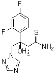 structure of CAS# 170863-34-0, (2R,3R)-3-(2,4-Difluorophenyl)-3-hydroxy-2-methyl-4-(1H-1,2,4-triazol-1-yl)thiobutyramide