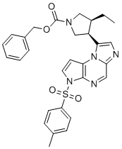 CAS # 1708997-42-5, Upadacitinib Impurity 6, Benzyl (3S,4R)-3-ethyl-4-(3-tosyl-3H-imidazo[1,2-a]pyrrolo[2,3-e]pyrazin-8-yl)pyrrolidine-1-carboxylate