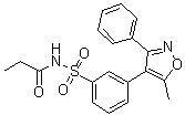 CAS # 1709956-89-7, N-[[3-(5-Methyl-3-phenyl-4-isoxazolyl)phenyl]sulfonyl]propanamide