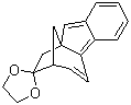 螺[1,3-二氧戊环-2,8'(9'H)-[7H-7,9a]甲桥苯并[a]甘菊环]分子结构 (CAS 171-00-6)