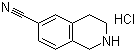 structure of CAS# 171084-93-8, 1,2,3,4-Tetrahydroisoquinoline-6-carbonitrile hydrochloride