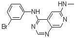 structure of CAS# 171179-06-9, N4-(3-溴苯基)-N6-甲基-吡啶并[3,4-d]嘧啶-4,6-二胺