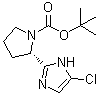 CAS # 1713286-24-8, (2S)-2-(5-Chloro-1H-imidazol-2-yl)-1-pyrrolidinecarboxylic acid 1,1-dimethylethyl ester