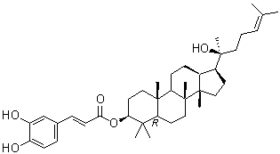 CAS 登录号：171438-55-4, (3beta)-达马-24-烯-3,20-二醇 3-[3-(3,4-二羟基苯基)-2-丙烯酸酯]