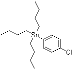 Tributyl(4-chlorophenyl)stannane molecular structure (CAS 17151-48-3)