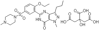 structure of CAS# 171599-83-0, 枸橼酸西地那非