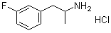 3-氟安非他命盐酸盐分子结构 (CAS 1716-59-2)