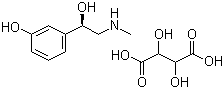 structure of CAS# 17162-39-9, (-)-Phenylephrine hydrogentartrate