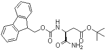CAS # 171778-09-9, (S)-4-Amino-3-[[(9H-fluoren-9-ylmethoxy)carbonyl]amino]-4-oxobutanoic acid 1,1-dimethylethyl ester