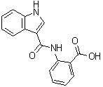 CAS # 171817-95-1, 2-[(1H-Indol-3-ylcarbonyl)amino]benzoic acid