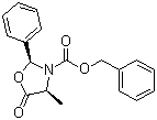 CAS # 171860-41-6, (2S,4S)-3-Benzyloxycarbonyl-4-methyl-2-phenyl-1,3-oxazolidin-5-one, Benzyl (2S,4S)-4-methyl-5-oxo-2-phenyl-1,3-oxazolidine-3-carboxylate