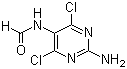 structure of CAS# 171887-03-9, N-(2-Amino-4,6-dichloro-5-pyrimidinyl)formamide