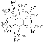 Dodecasodium phytate molecular structure (CAS 17211-15-3)