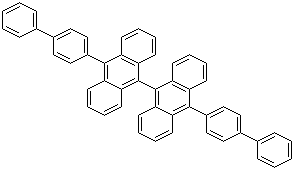 structure of CAS# 172285-79-9, 10,10'-Bis([1,1'-biphenyl]-4-yl)-9,9'-bianthracene