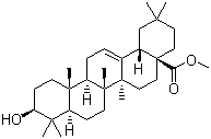 CAS # 1724-17-0, Methyl oleanolate, Oleanolic acid methyl ester, Methyl (3beta)-3-hydroxyolean-12-en-28-oate