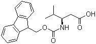 Fmoc-L-beta-homovaline molecular structure (CAS 172695-33-9)