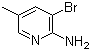 structure of CAS# 17282-00-7, 2-Amino-3-bromo-5-methylpyridine