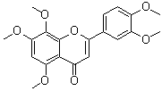 structure of CAS# 17290-70-9, 2-(3,4-二甲氧基苯基)-5,7,8-三甲氧基-4H-1-苯并吡喃-4-酮