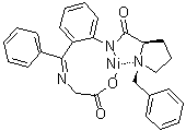 CAS # 172924-51-5, (SP-4-4)-[N-[Phenyl[2-[[[(1S,2R)-1-(phenylmethyl)-2-pyrrolidinyl]carbonyl]amino]phenyl]methylene]glycinato]nickel