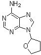 9-(四氢-2-呋喃基)腺嘌呤分子结构 (CAS 17318-31-9)