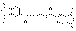 structure of CAS# 1732-96-3, 1,2,4-Benzenetricarboxylic acid 1,2-anhydride ethylene ester