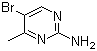 structure of CAS# 17321-93-6, 2-Amino-4-methyl-5-bromopyrimidine