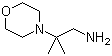 structure of CAS# 173336-43-1, 2-Methyl-2-(4-morpholinyl)propylamine