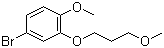 structure of CAS# 173336-76-0, 4-Bromo-1-methoxy-2-(3-methoxypropoxy)benzene