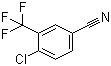 3-三氟甲基-4-氯苯腈分子结构 (CAS 1735-54-2)
