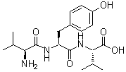 structure of CAS# 17355-22-5, L-缬氨酰-L-酪氨酰-L-缬氨酸