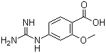 structure of CAS# 173731-96-9, 4-Guanidino-2-methoxybenzoic acid
