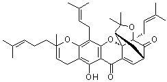 Gambogin molecular structure (CAS 173792-67-1)